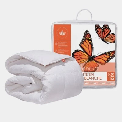 Edredón de plumón blanco Canadian Down & Feather Company peso para todas las estaciones 625 loft. Foto 1 de 3