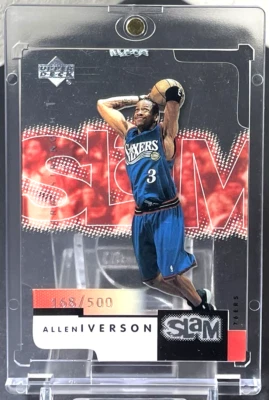 ( /500 ) Allen Iverson 2000-01 UD 大满贯和超强银平行 76ers — 第 1/2 张图片
