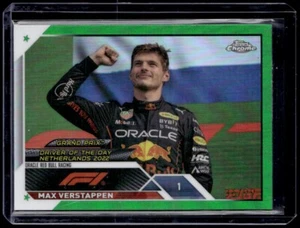 2023 Topps Chrome Formula 1 F1 #180 Max Verstappen Green /99 - Picture 1 of 2