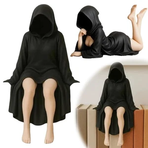 Misteriosa Estatua Escultura Gótica-Estatuilla de Mesa Estatua Bata de Resina Estantería - Imagen 1 de 12