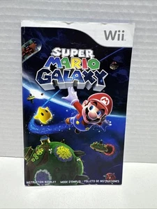 Super Mario Galaxy Nintendo Wii SOLO MANUAL Auténtico AA55 - Imagen 1 de 2