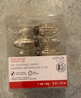 Ashland Battery-Powered Antique Look LED String Lights, 8 Bulbs with Timer - Image 1 of 4