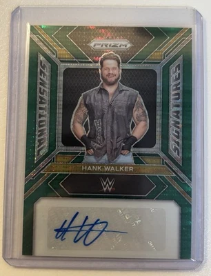 2023 WWE Panini Prizm Hank Walker Green Pulsar Auto /10 NXT - Image 1 of 2