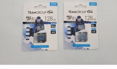 TEAMGROUP GO Card 128GB Micro SDXC Ultra 4K Waterproof Cold Resistant Set 2 - Image 1 of 3