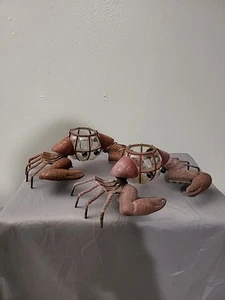Crustacean Ourdoor Vintage Small Candle/ Tealight Holder Set Of 2 (U) - Picture 1 of 10