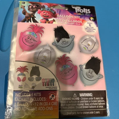Trolls World Tour  Balloon Kit | Pack of 6 - image 1 of 4