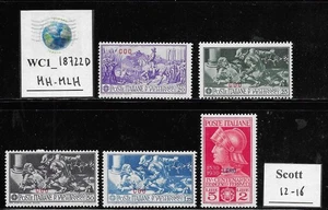 WC1_18722D. AEGEAN ISLANDS:COS. 1930 FERRUCCI set. Sc. 12-16. Usado - Imagen 1 de 1