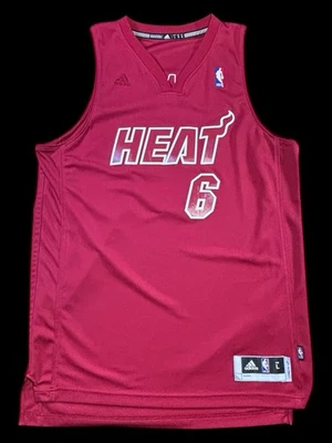 Adidas 2012 NBA Christmas Day Miami Heat LeBron James Jersey  Mens Size Large - Image 1 of 4