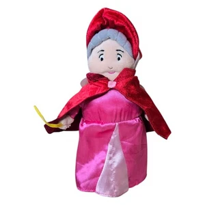 Disney Store Flora Plush Doll Sleeping Beauty Good Fairy 10" Pink Red Outfit - Picture 1 of 5