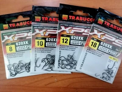 TRABUCCO AMI CON PALETTA XPS 620  XK NICHELATO SARAGHI OCCHIATE CONFZ 25 PEZZI - Image 1 of 3