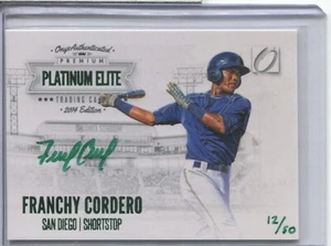 2014 Onyx Platinum Elite green auto /50 Franchy Cordero #PE-FC Auto - Picture 1 of 2