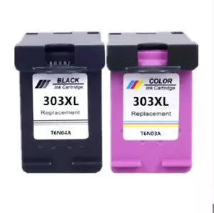 2 Cartouches d'encre compatibles HP 303XL Noir / couleur pour Imprimantes Envy - Photo 1/1