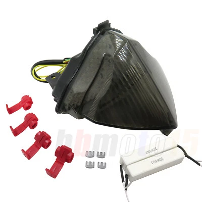 Led Tail Brake Light Smoke Turn Signals For Yamaha Yzf R1 2004 2005 2006 - Imagem 1 de 4