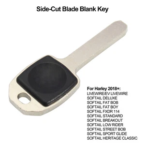 Llave en blanco de corte lateral para Harley Softail Slim Breakout Fat Boy Bob Low Rider 2018+ - Imagen 1 de 8