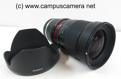Rokinon 35mm f/1.4 AS UMC Lens for Sony E Mount Manual Focus Full Frame Prime FE - Image 1 of 4