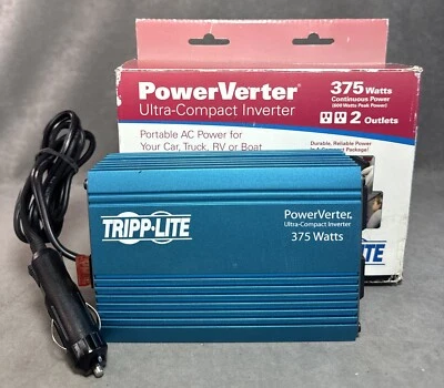 POWER VERTER ULTRA-COMPACT INVERTER 375 WATTS W/ Box - Image 1 of 4