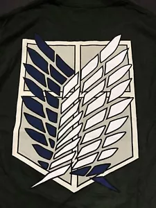Camiseta verde Attack on Titan Survey Corps Wings of Freedom talla pequeña NUEVA - Imagen 1 de 5