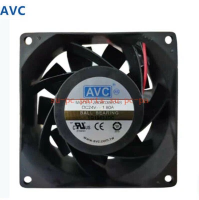 AVC 2B08038B24S DC 24V 1.80A 80*38MM 2wire Ball bearing CPU/Inverter Cooling Fan - Image 1 of 3