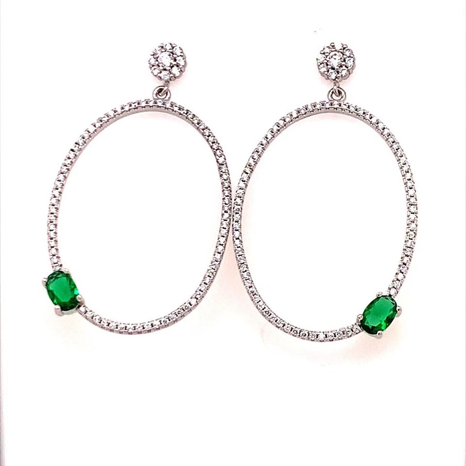 Orecchini Ovale Zirconi - Immagine 1 di 1