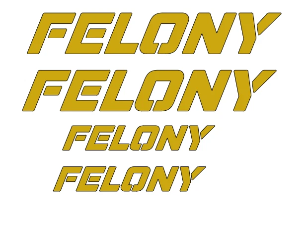 ARRMA FELONY DIE-CUT Decal Sticker ( 4 PCS )  RC Car  NEW - Image 1 of 1