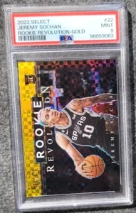 2022-23 Panini Select Jeremy Sochan Rookie Gold #02Of 10 PSA 9๐๐ - Foto 1 di 3