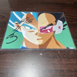 Impresión Vegeta FIRMADA Ryo Horikawa con Certificado de Autenticidad Dragon Ball DBZ - Imagen 1 de 2