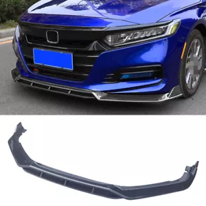 Front Bumper Lip Splitter For 2021 2022 Honda Accord Facelift Carbon Fiber Print - Picture 1 of 6