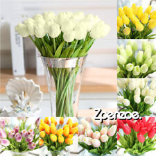 1-50Pcs Artificial Tulip Fake Tulip Flower Real Touch Bouquet Party Wedding Home