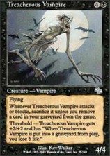 1x Treacherous Vampire MTG Judgment NM Magic Regular