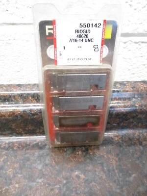 Ridgid 48620 7/16" - 14 UNC Bolt Dies RH High-Speed 531 541 500B NEW - Image 1 of 2