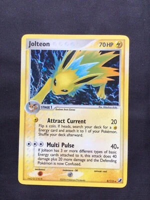 Pokemon Cards: EX Unseen Forces Rare Holo: Jolteon 8/115 - Image 1 of 4