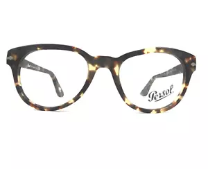 Persol Eyeglasses Frames 3052-V 9005 Tabacco Virginia Tortoise Square 50-20-140 - Picture 1 of 11