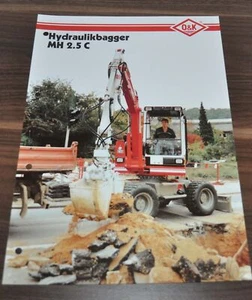 1991 1993 O&K MH 2.5 C Hydraulik Bagger Excavator Brochure Prospekt - Picture 1 of 2