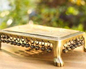 Brass Altar for Idols Puja room Chawki , Chowki for moorti ,Room Side table - Picture 1 of 5