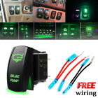 Green LED Backlit Light Bar Control Rocker Toggle Switch For ATV UTV ARB Carling photo
