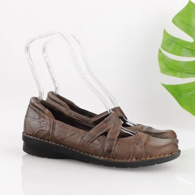 Женские мокасины Clarks модель Nikki Mary Jane размер 10 M коричневые кожаные без застежек плоские - Изображение 1 из 4
