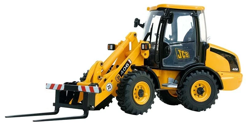 Cargador de ruedas Joal 278 JCB 406 con horquillas 1/35 fundido a presión sin usar, en caja Foto 1 de 1