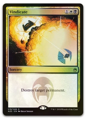 Vindicate #219 (Foil) (NM) Masters 25 A25 Magic MTG - Image 1 of 2