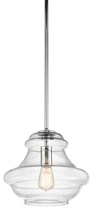 Kichler 42044CH Everly 1-Light 12" Pendant in Chrome - Picture 1 of 2