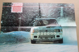 Original A2 poster print from mag PEUGEOT 205 TURBO 16 BRUNO SABY 1985 - Picture 1 of 2