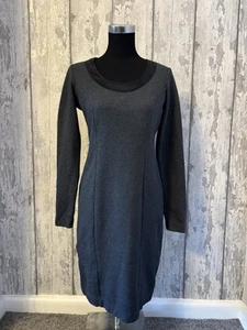 Armani Jeans Women's Sheath Dress Long Sleeve Grey Size Eu 46 US XL - Picture 1 of 9