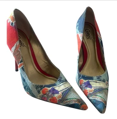 carlos santana pointed toe womens heel Multicolored - Imagem 1 de 4