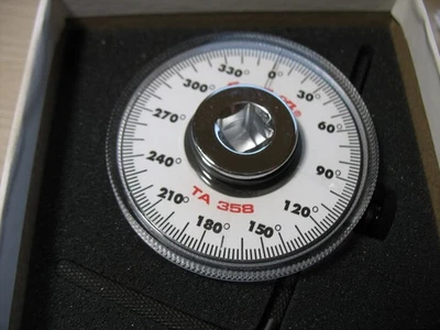 Snap On 3/8" Square Drive Torque Angle Gauge TA358 - Image 1 of 4