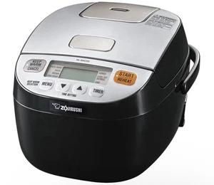 Zojirushi NL-BAC05 3 Cup Micom Rice Cooker & Warmer, Silver Black - BRAND NEW!! - Picture 1 of 9