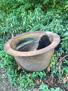 Very Large Victorian Antique Cast Iron Copper - Ideal Garden Planter. - Picture 1 of 4