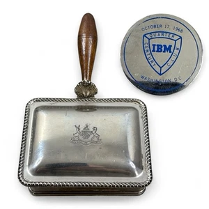 F.B. Rogers Silverplate Crumb Catcher IBM 1968 Quarter Century Award DC - Picture 1 of 9