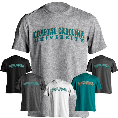 Coastal Carolina University Chanticleers Arched Text Short Sleeve Tee Cover