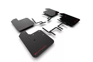 FOR 2018-2022 JEEP WRANGLER JL RALLYARMOR RALLY ARMOR UR MUD FLAPS BLACK/RED - Foto 1 di 6