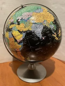 Replogle 12 Inch Starlight World Globe with 17” Metal Stand Vintage Rare - Picture 1 of 9