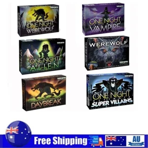 One Night Ultimate Werewolf/Deluxe/Alien/Super Villains/Vampire/Daybreak Game - Picture 1 of 21